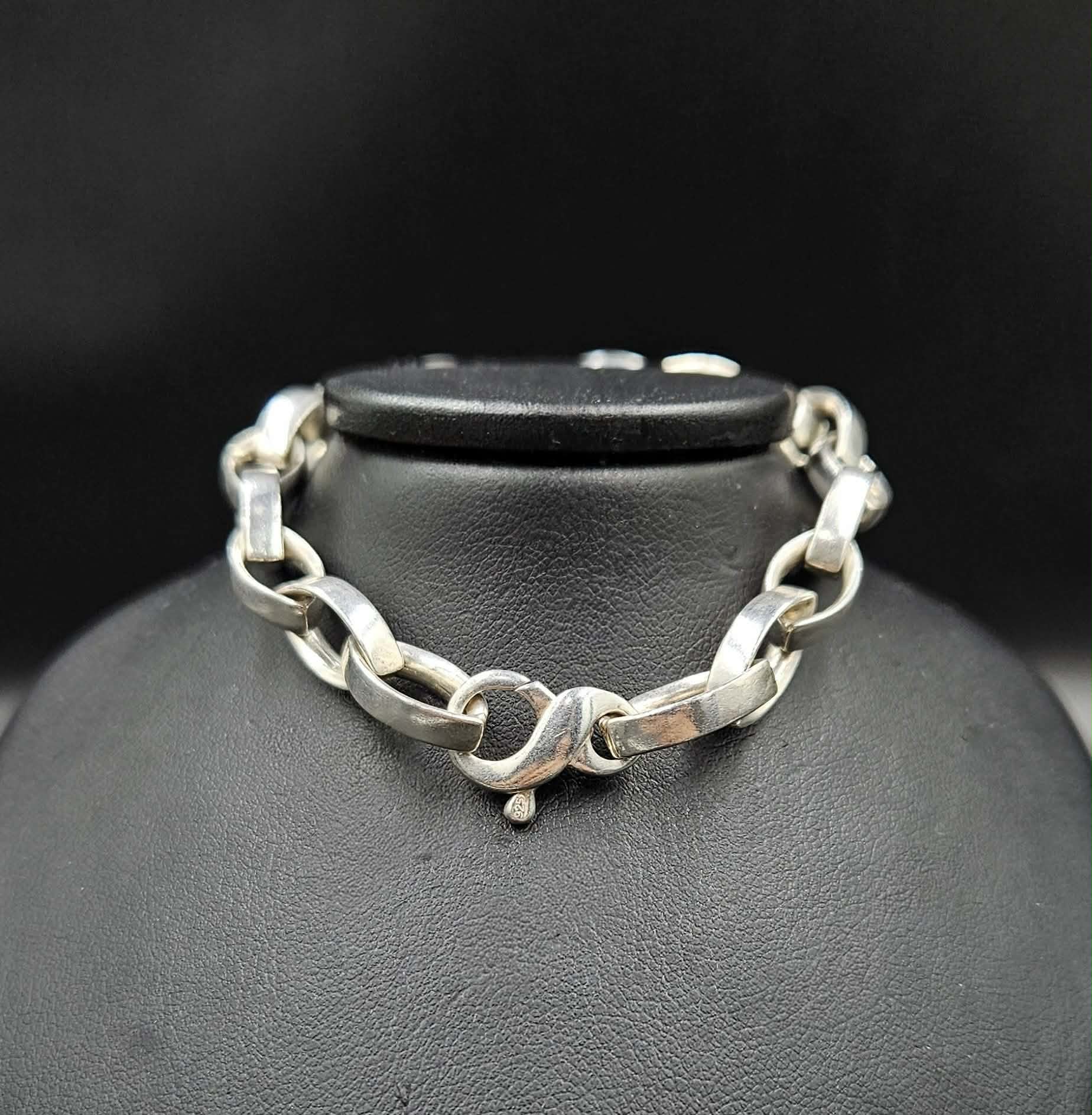 Sterling Silver Bracelet Chain-Link Design