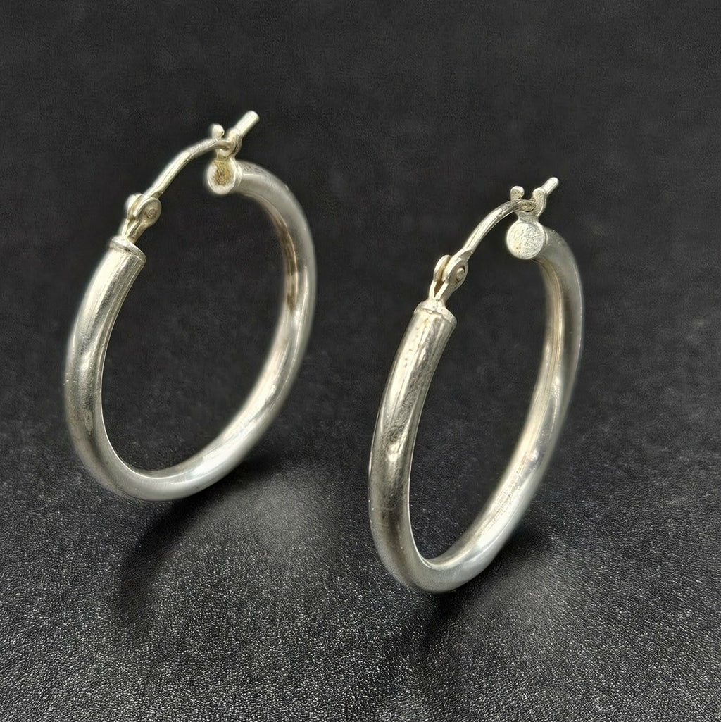 Sterling Silver 925 Hoop Earrings