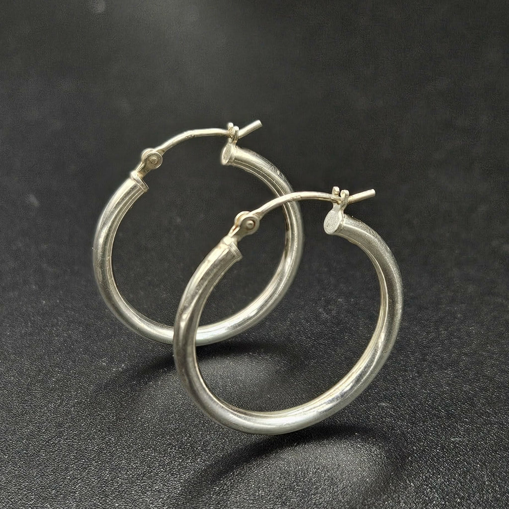 Sterling Silver 925 Hoop Earrings