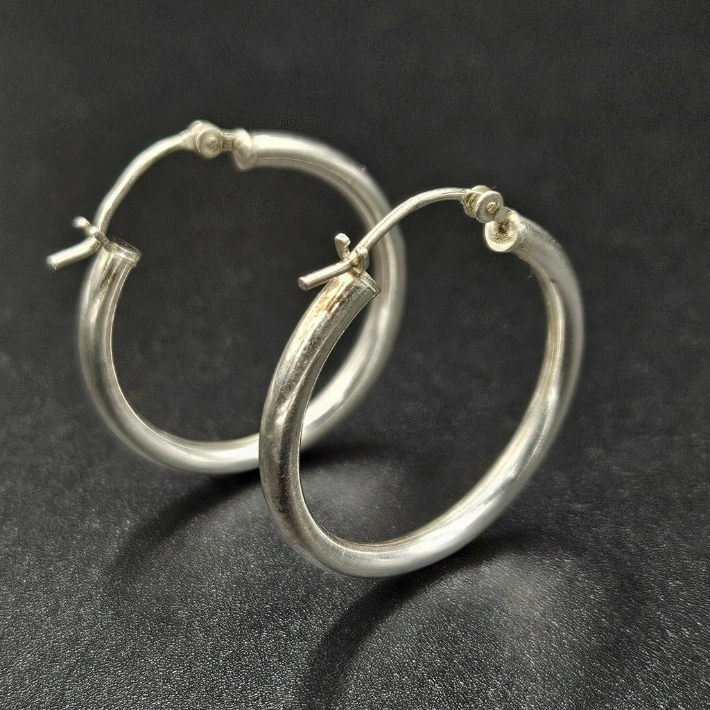 Sterling Silver 925 Hoop Earrings