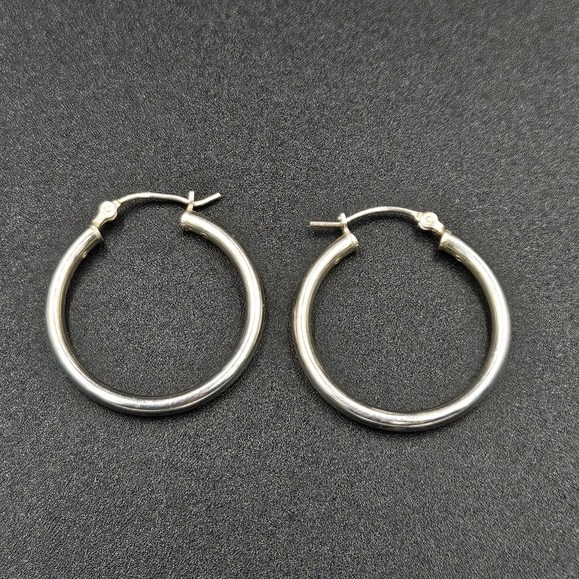 Sterling Silver 925 Hoop Earrings