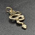 9ct Yellow Gold Snake Pendant