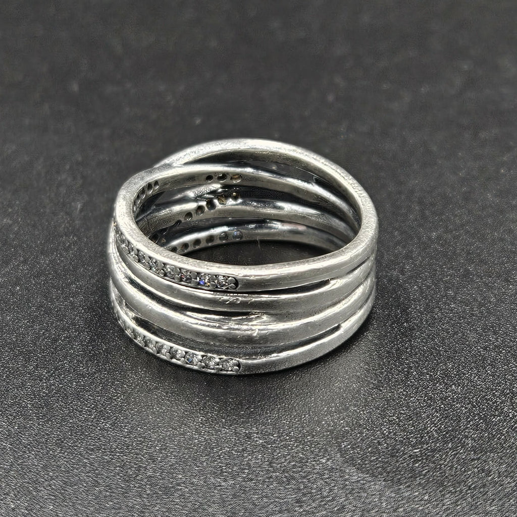 Sterling Silver Cubic Zirconia Ring