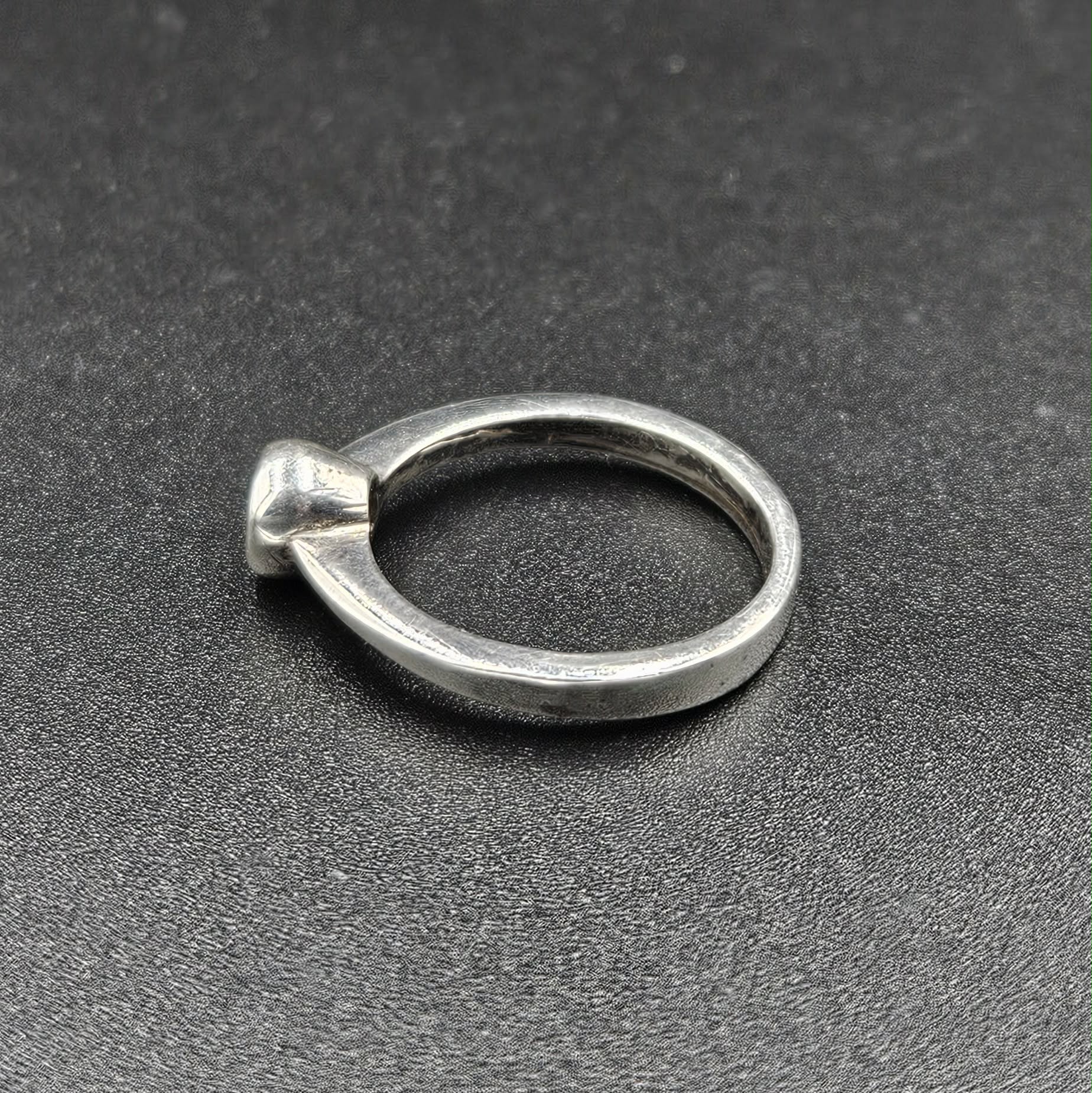 Silver Cubic Zirconia Band Ring
