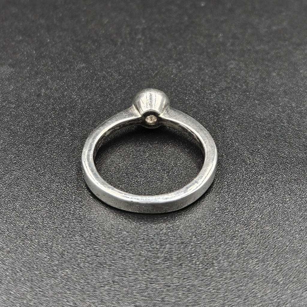 Silver Cubic Zirconia Band Ring