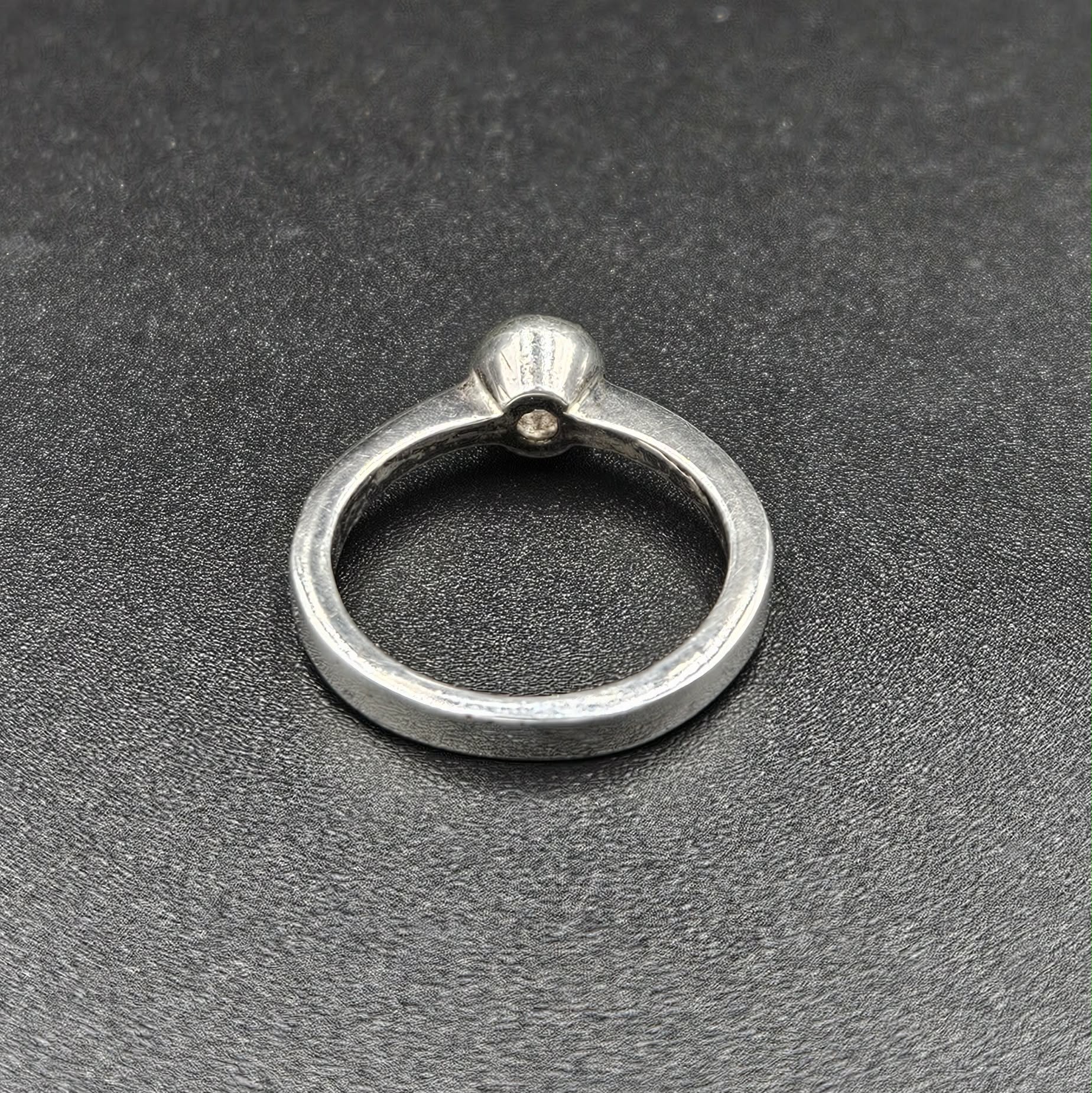 Silver Cubic Zirconia Band Ring