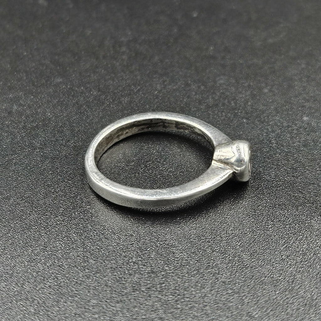 Silver Cubic Zirconia Band Ring