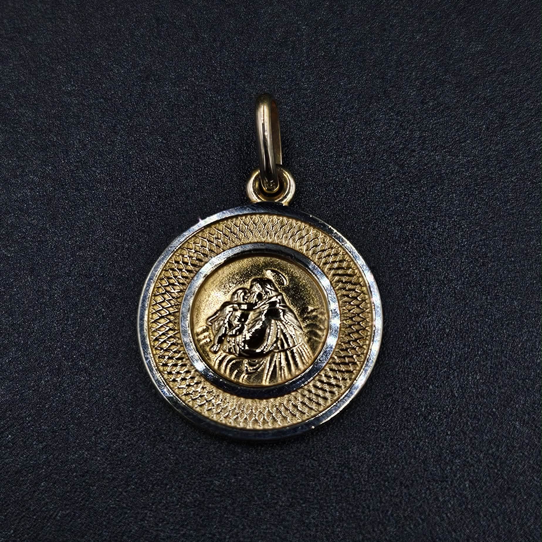 9ct Yellow Gold Jesus Carrying Lamb Pendant