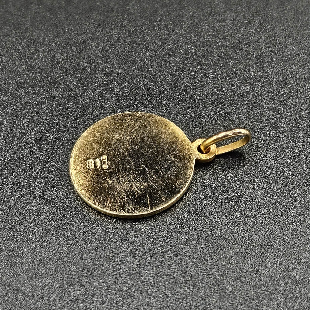 9ct Yellow Gold Jesus Carrying Lamb Pendant