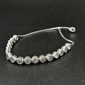 Brand new, Silver Cubic Zirconia Adjustable Bracelet