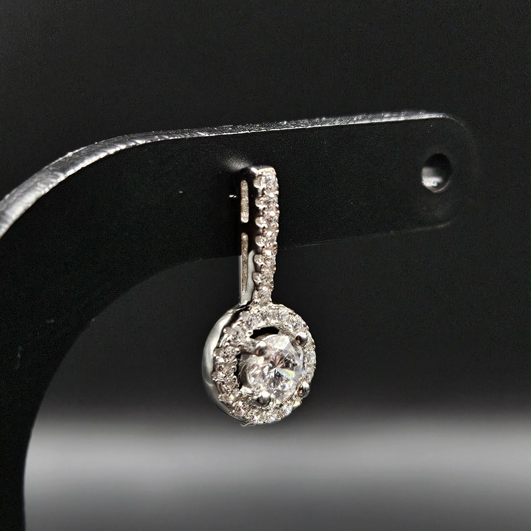 Brand New, Never Worn 925 Silver Cubic Zirconia Stud Earrings