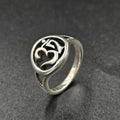 Silver Symbolic “Om” motif Ring