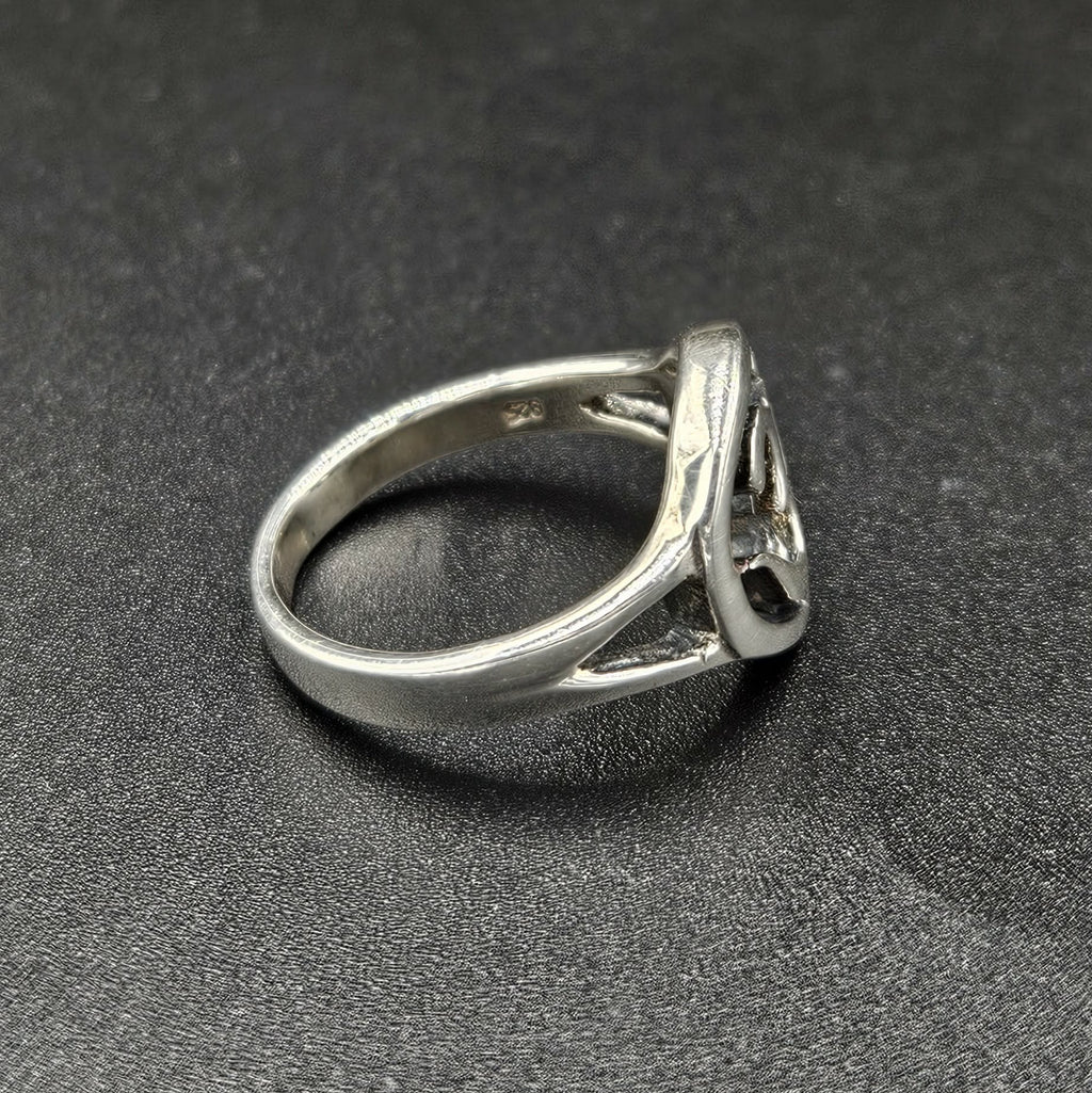Silver Symbolic “Om” motif Ring