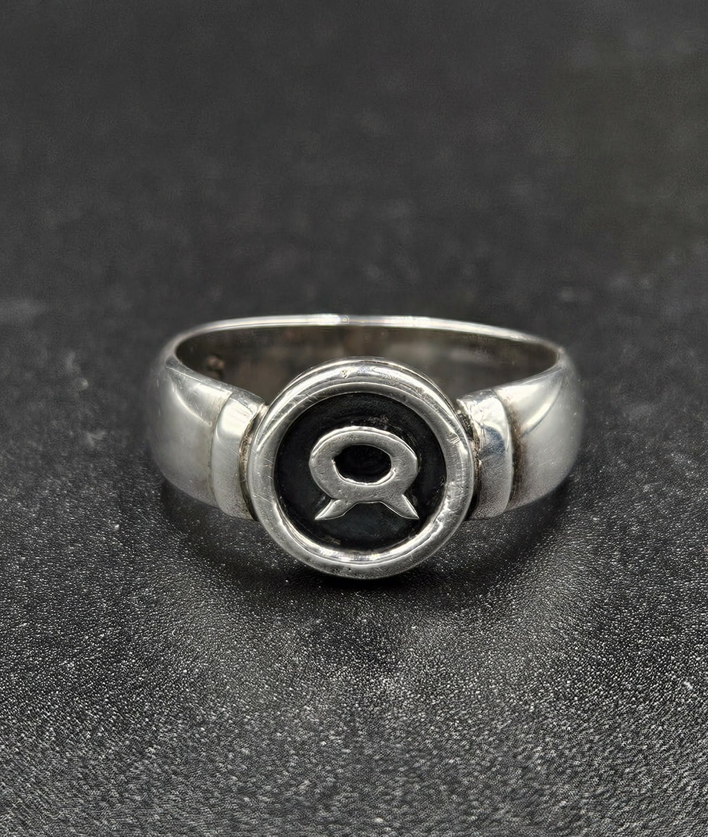 Sterling Silver Taurus Symbol Ring