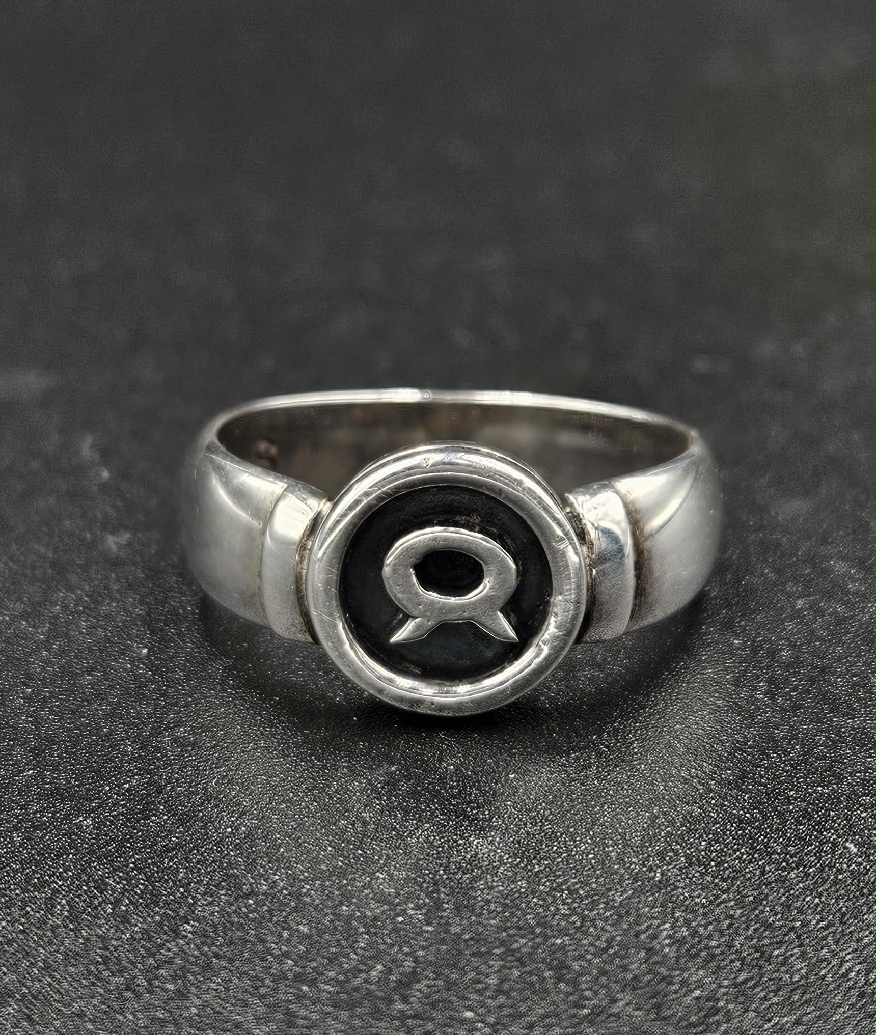 Sterling Silver Taurus Symbol Ring