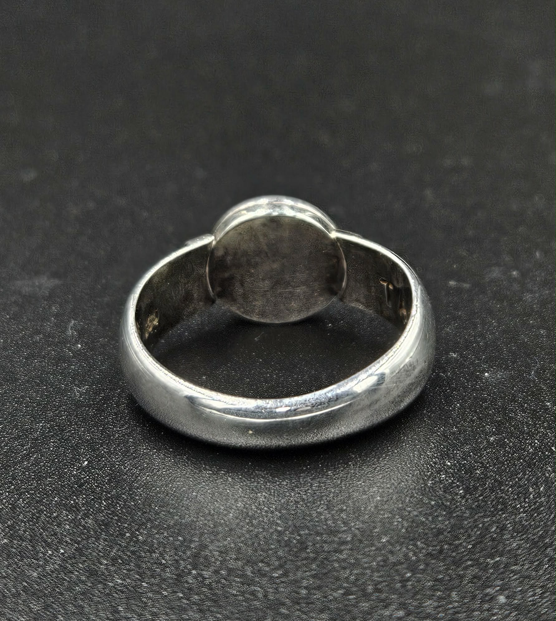 Sterling Silver Taurus Symbol Ring
