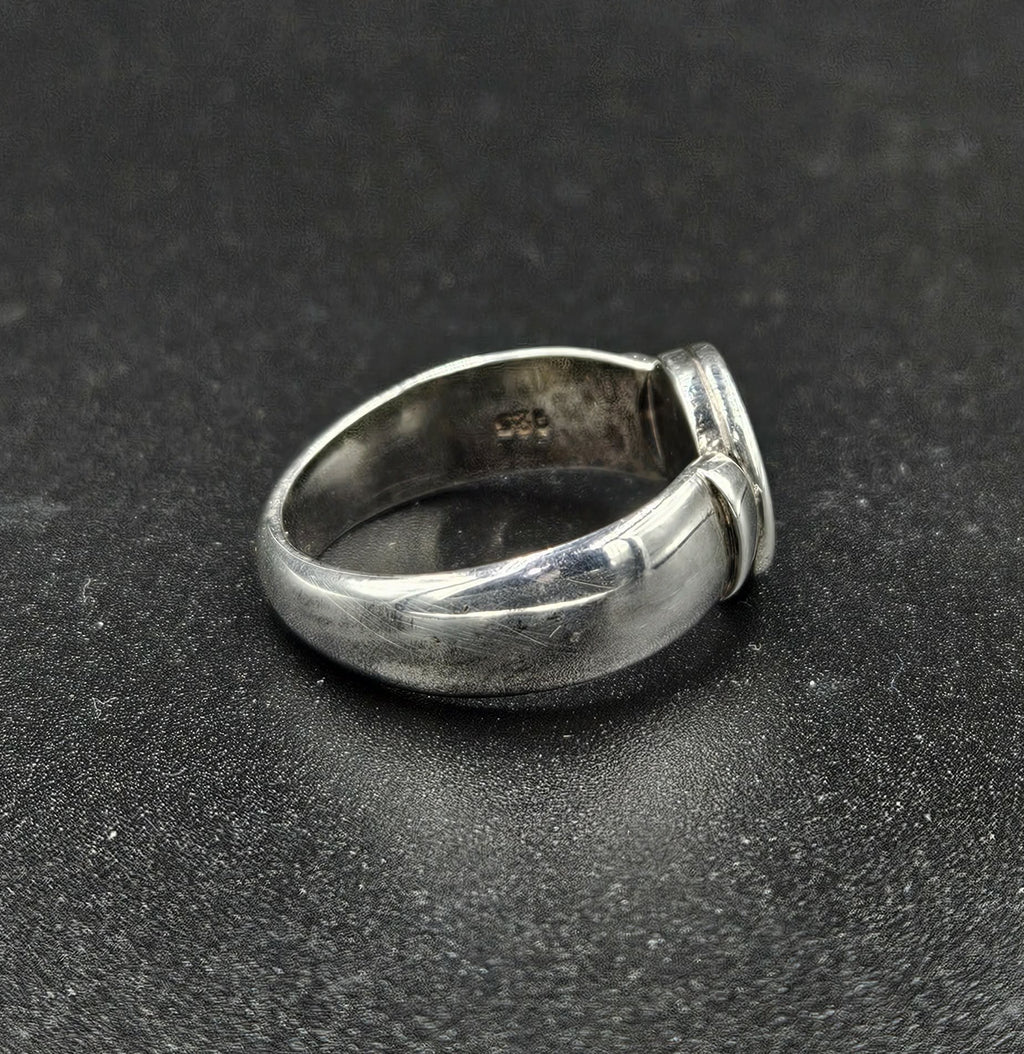 Sterling Silver Taurus Symbol Ring