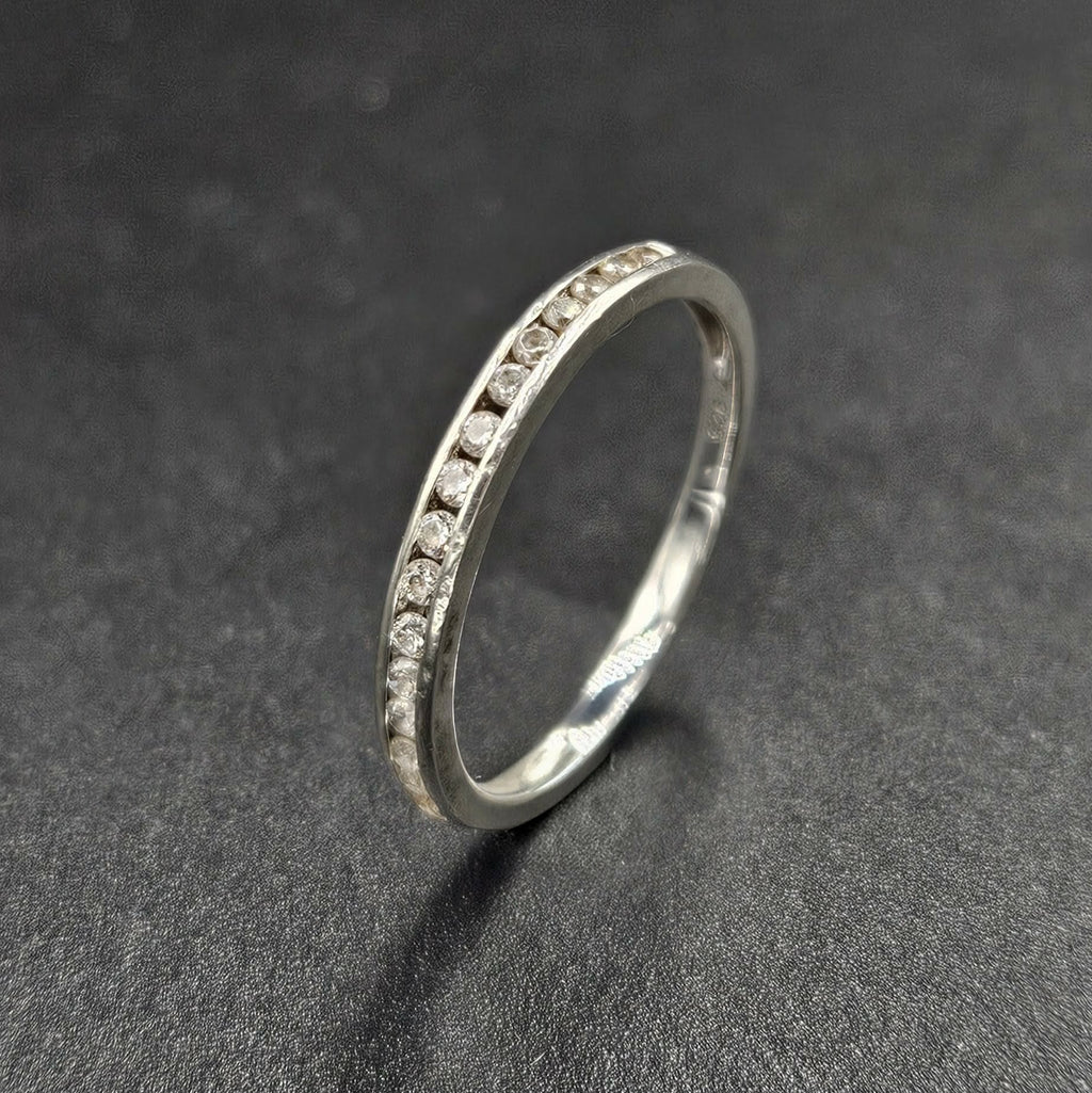 Sterling Silver Cubic Zirconia Band Ring