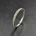 Sterling Silver Cubic Zirconia Band Ring