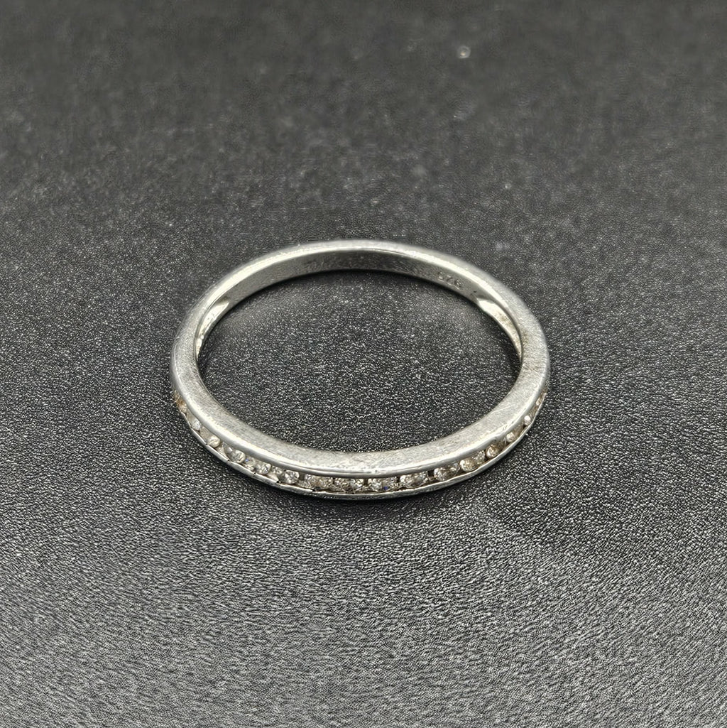 Sterling Silver Cubic Zirconia Band Ring