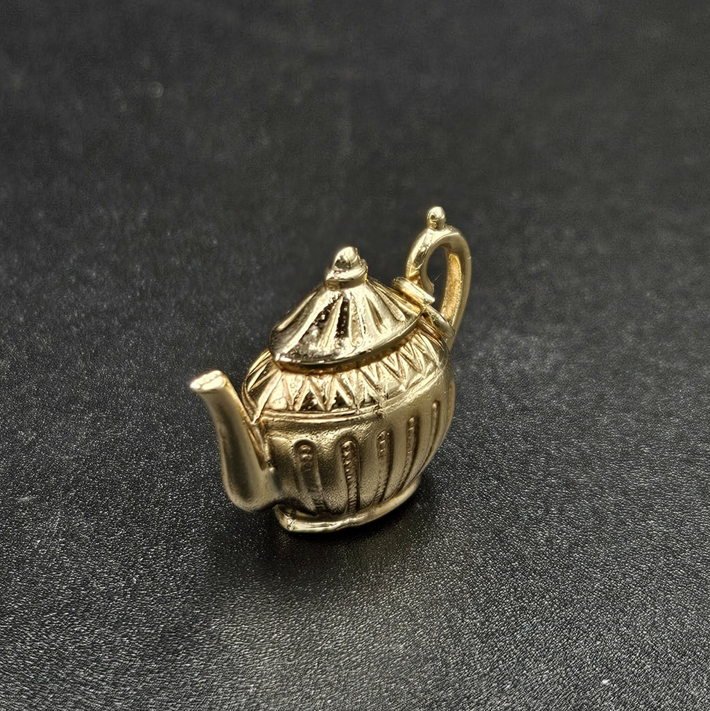 9ct Yellow Gold Tea Pot Pendant