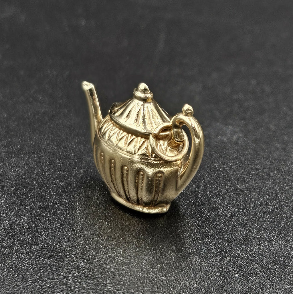 9ct Yellow Gold Tea Pot Pendant