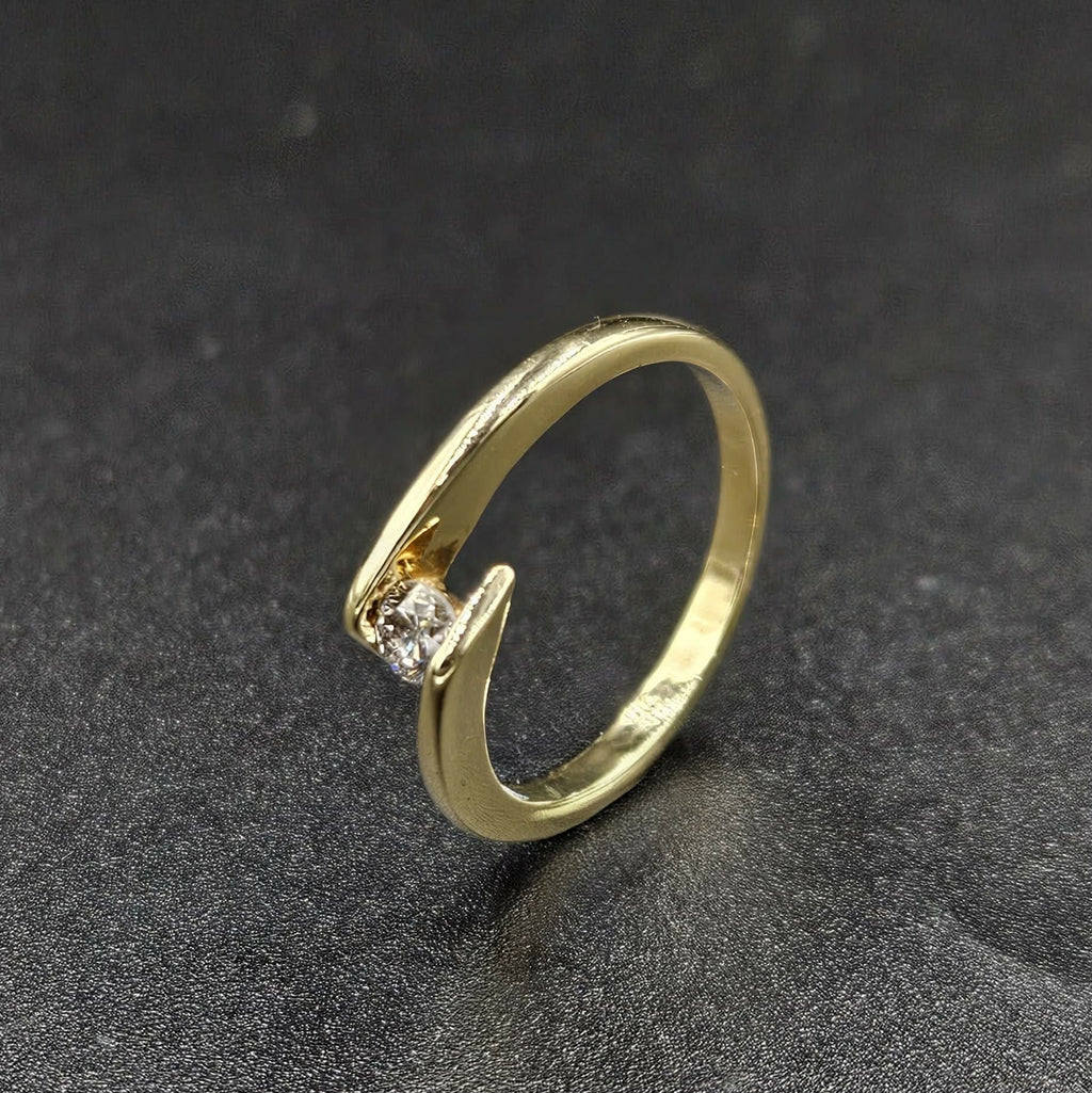 10ct Yellow Gold Diamond Ring