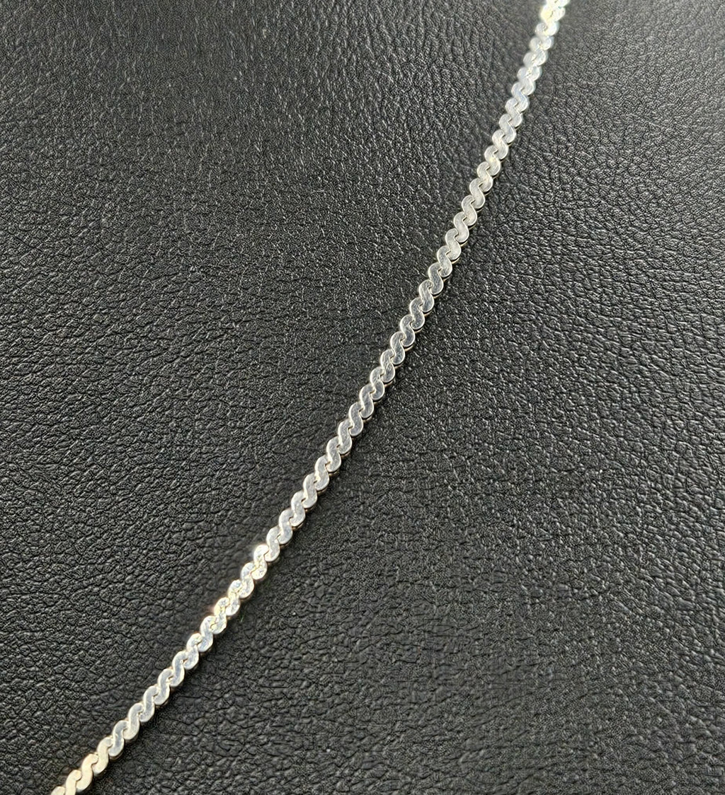 Sterling Silver Flat S style Chain