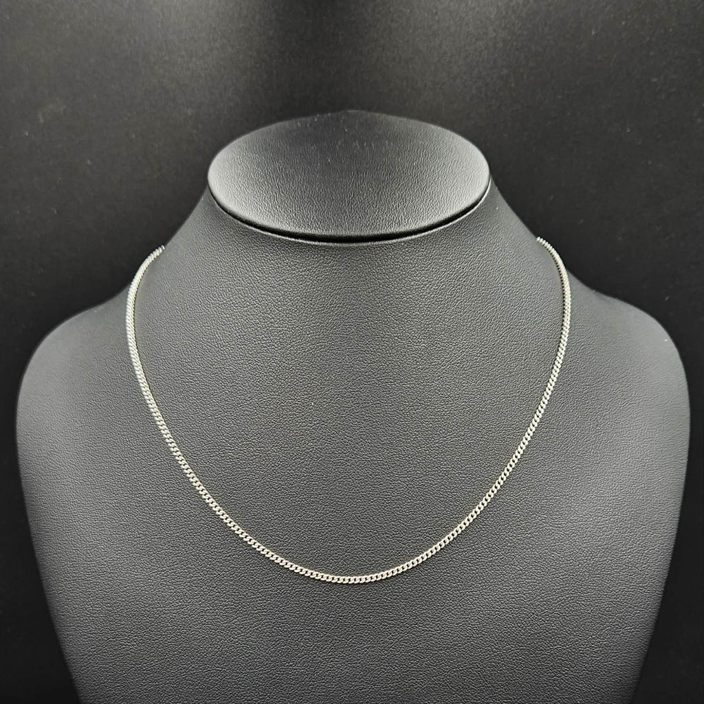 Silver Curb Style Chain