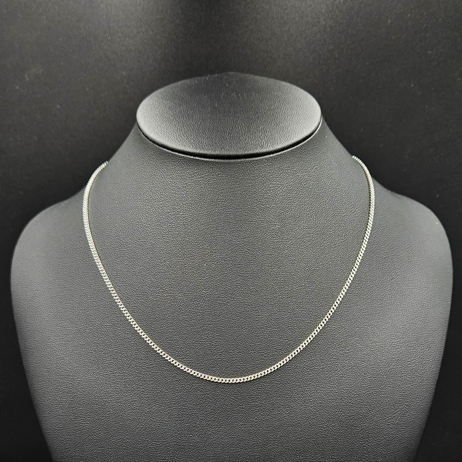 Silver Curb Style Chain