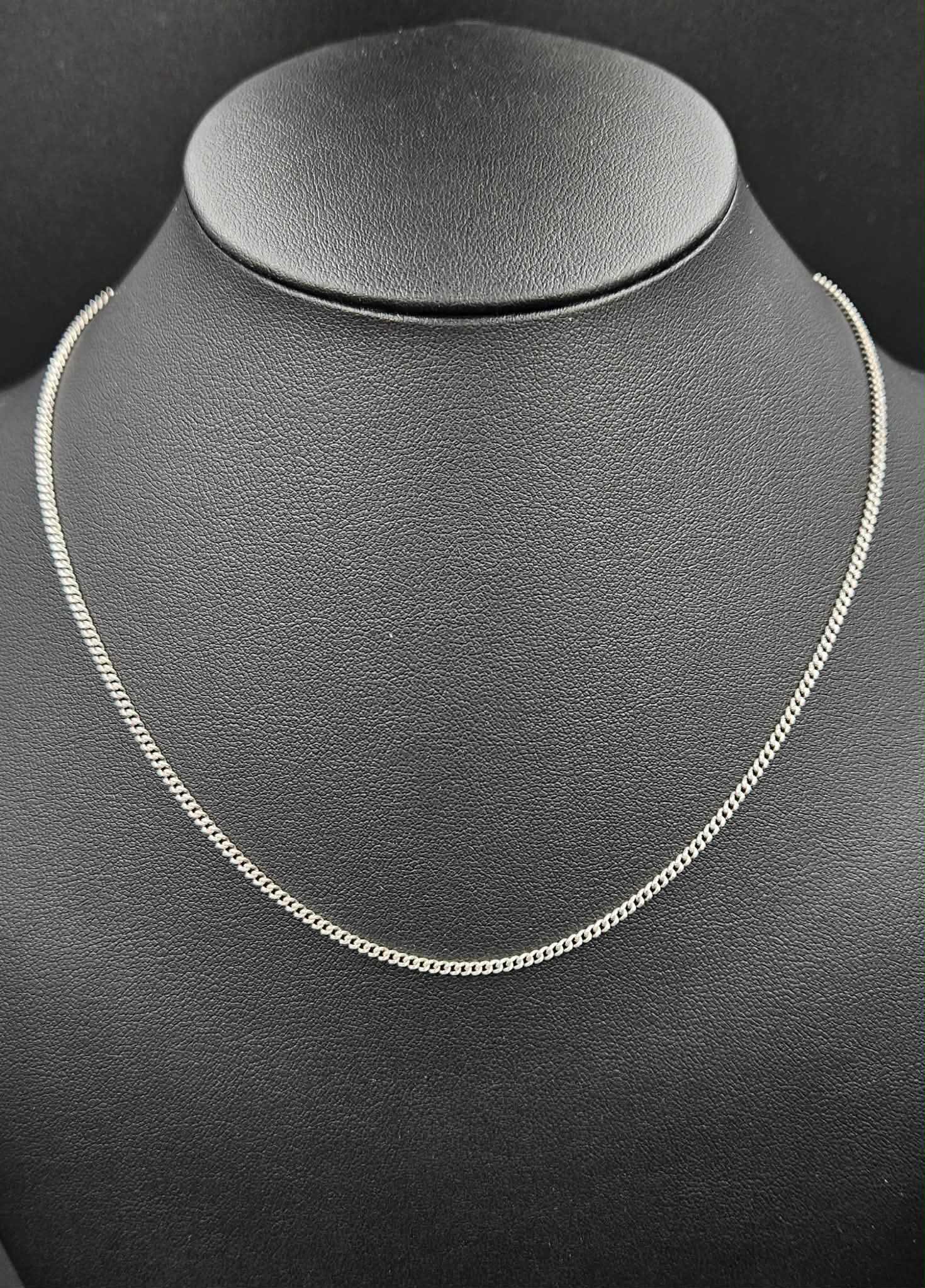 Silver Curb Style Chain
