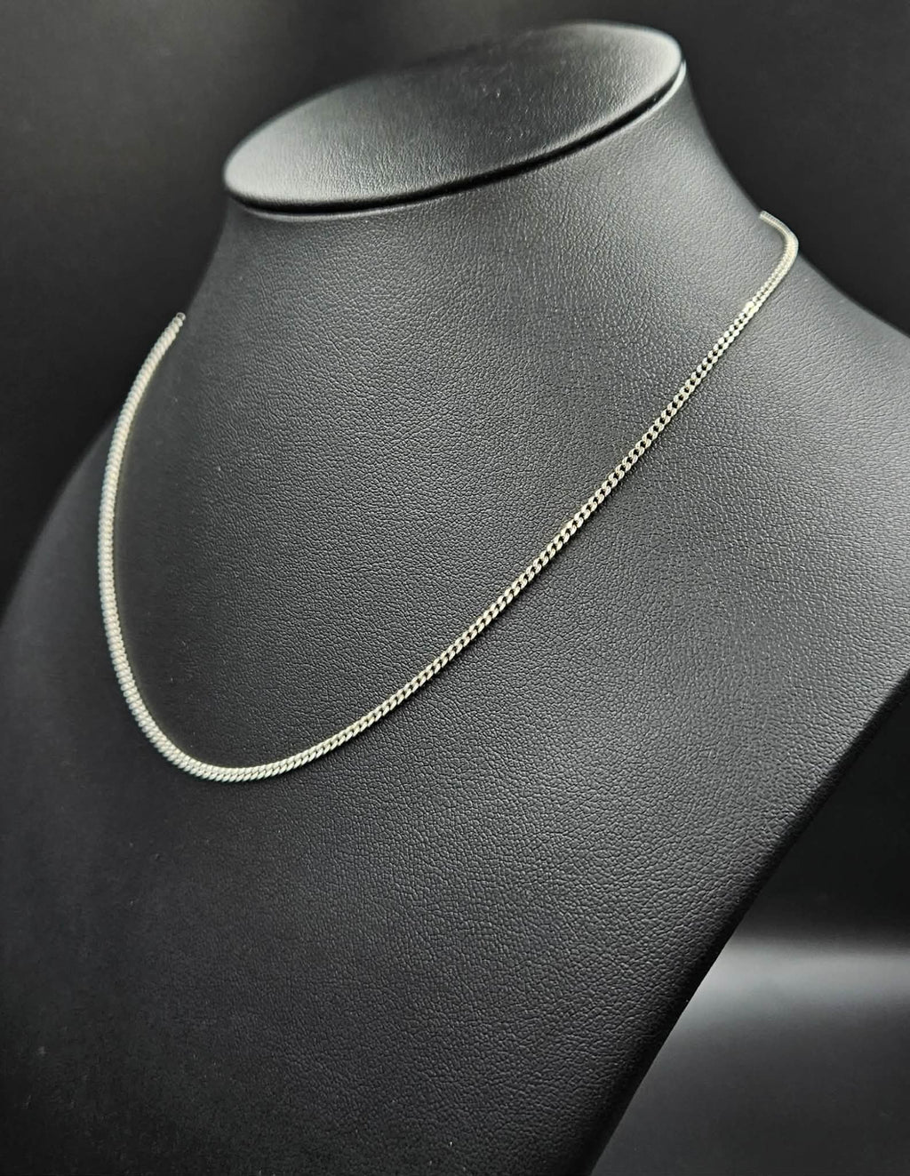 Silver Curb Style Chain