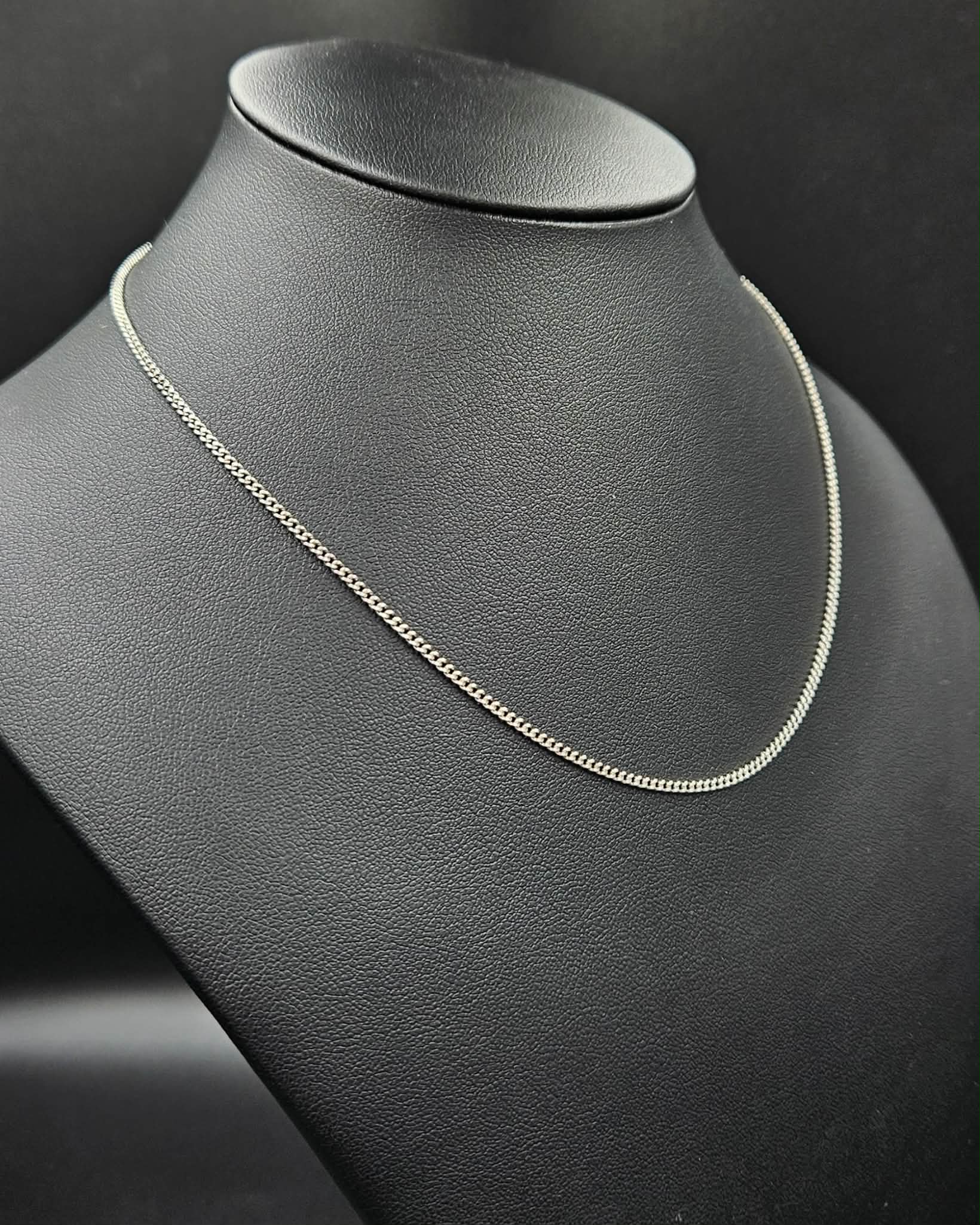 Silver Curb Style Chain