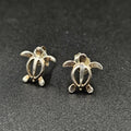 Sterling Silver 925 Turtle Stud Earrings