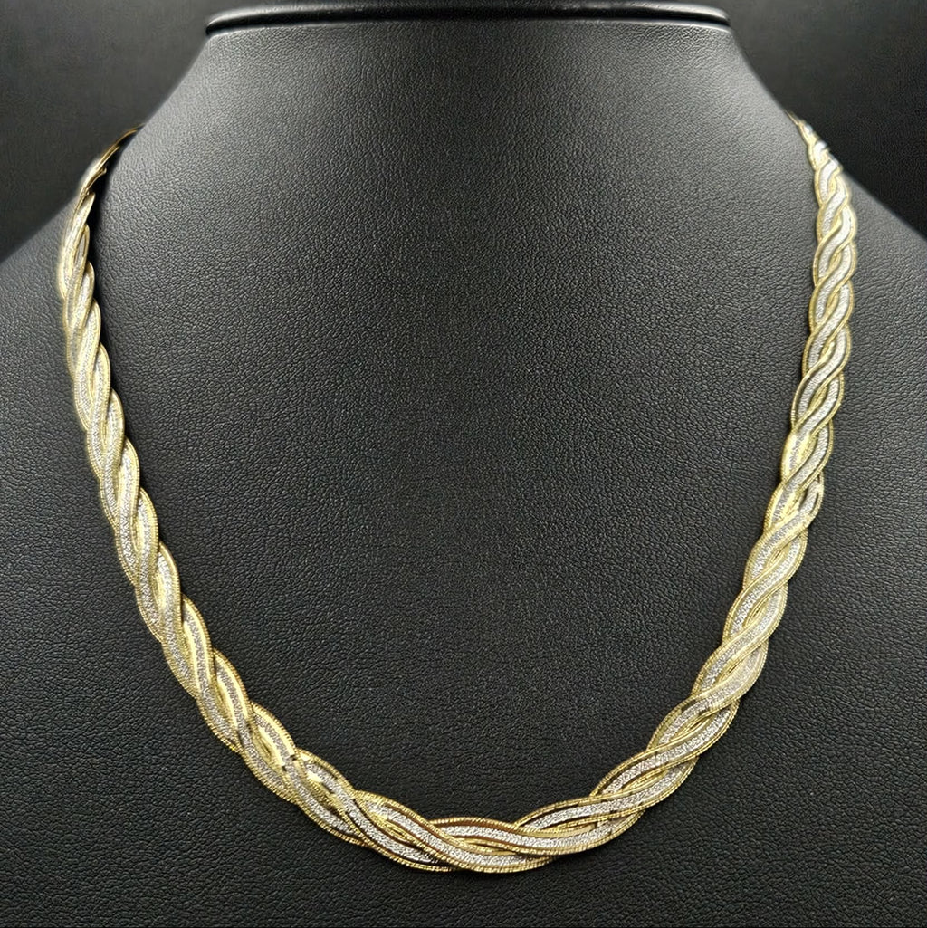 9ct Yellow & White Gold Necklace