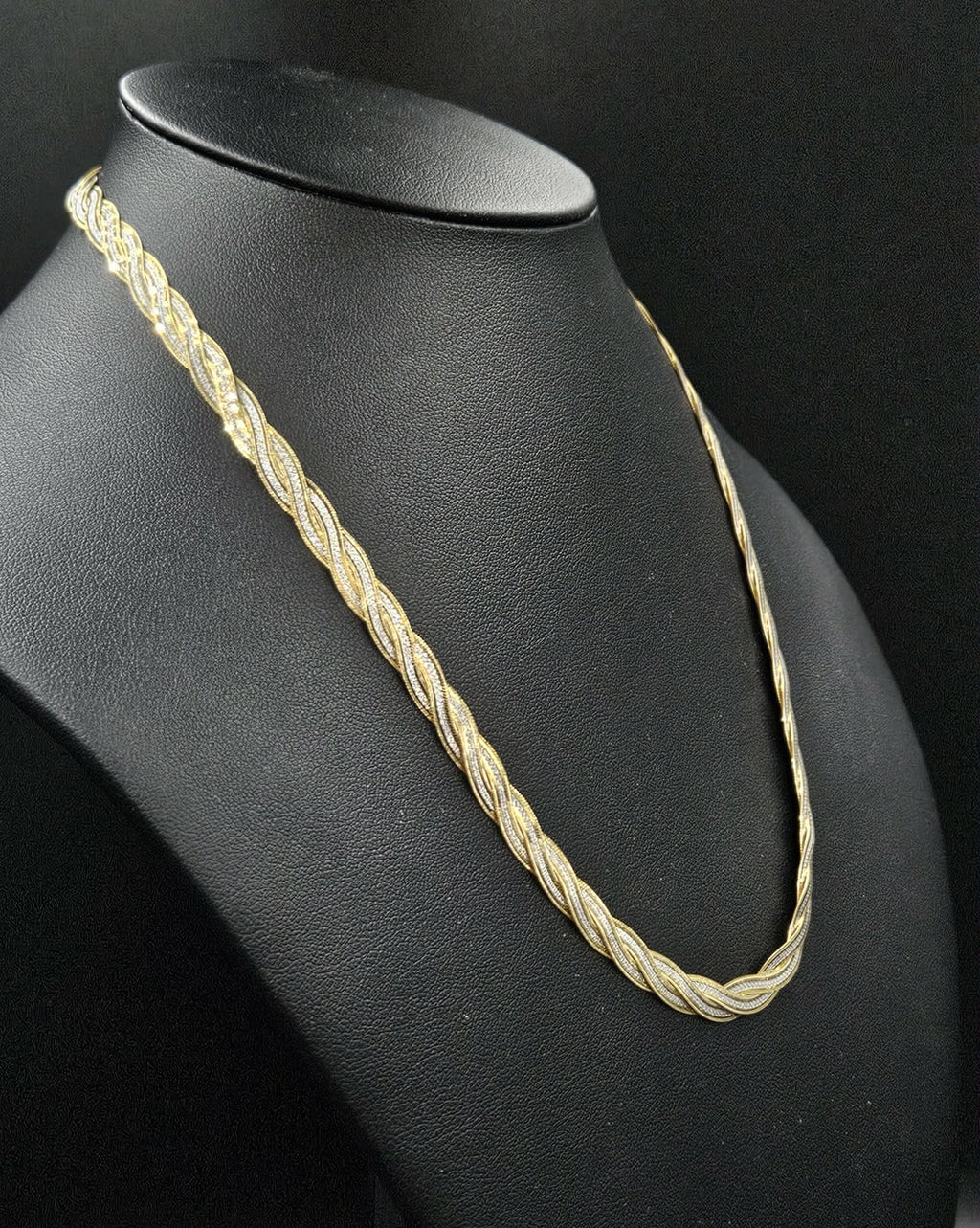 9ct Yellow & White Gold Necklace