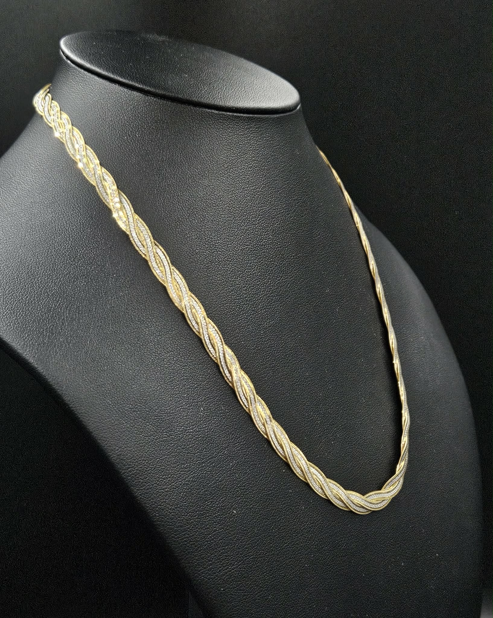 9ct Yellow & White Gold Necklace