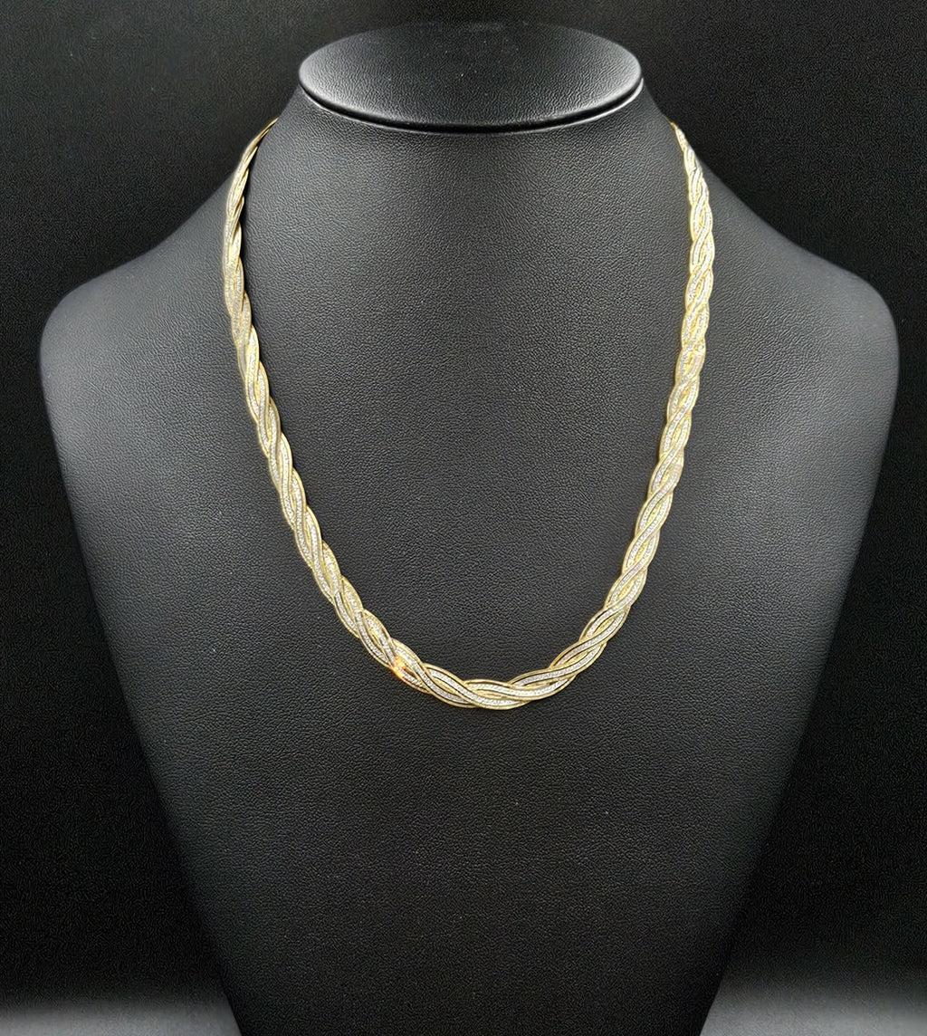 9ct Yellow & White Gold Necklace