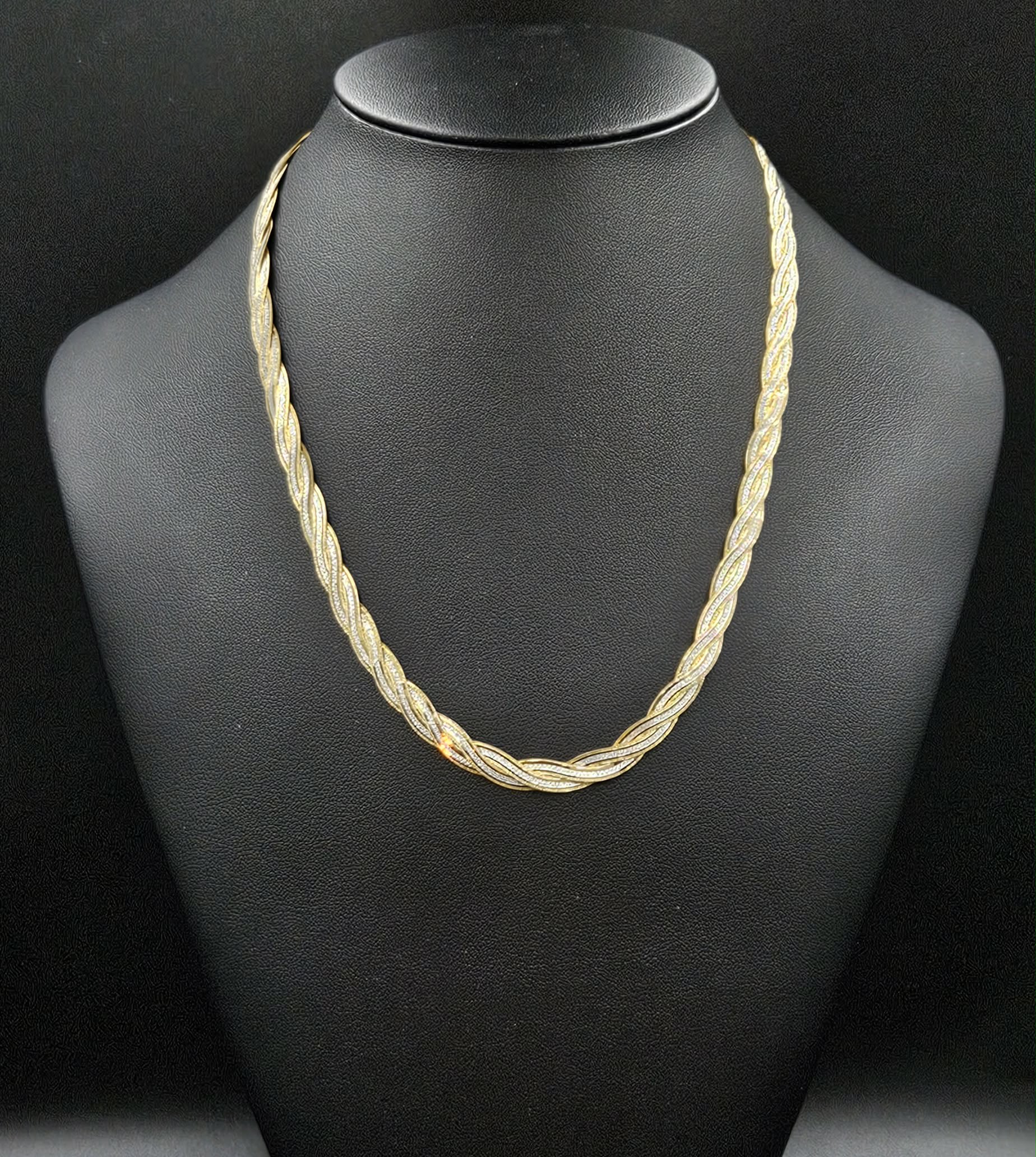9ct Yellow & White Gold Necklace