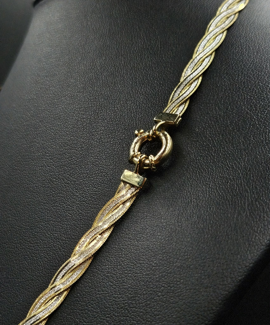 9ct Yellow & White Gold Necklace