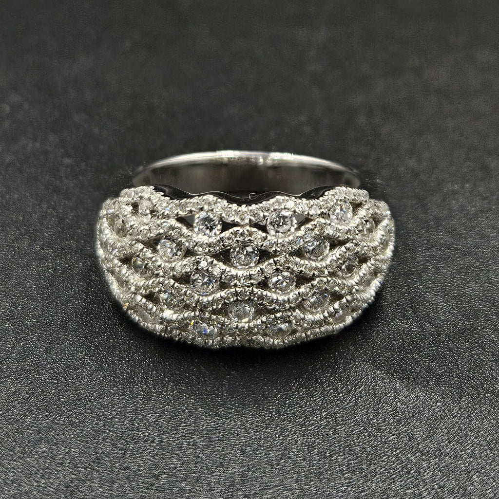 Brand New Sterling Silver Cubic Zirconia Ring