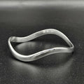 Silver Plated Wavy Bangle