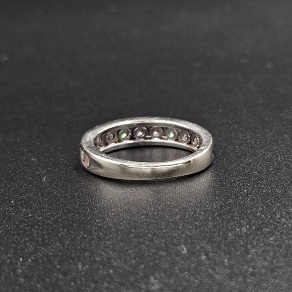 10ct White Gold Diamond Band