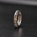 10ct White Gold Diamond Band