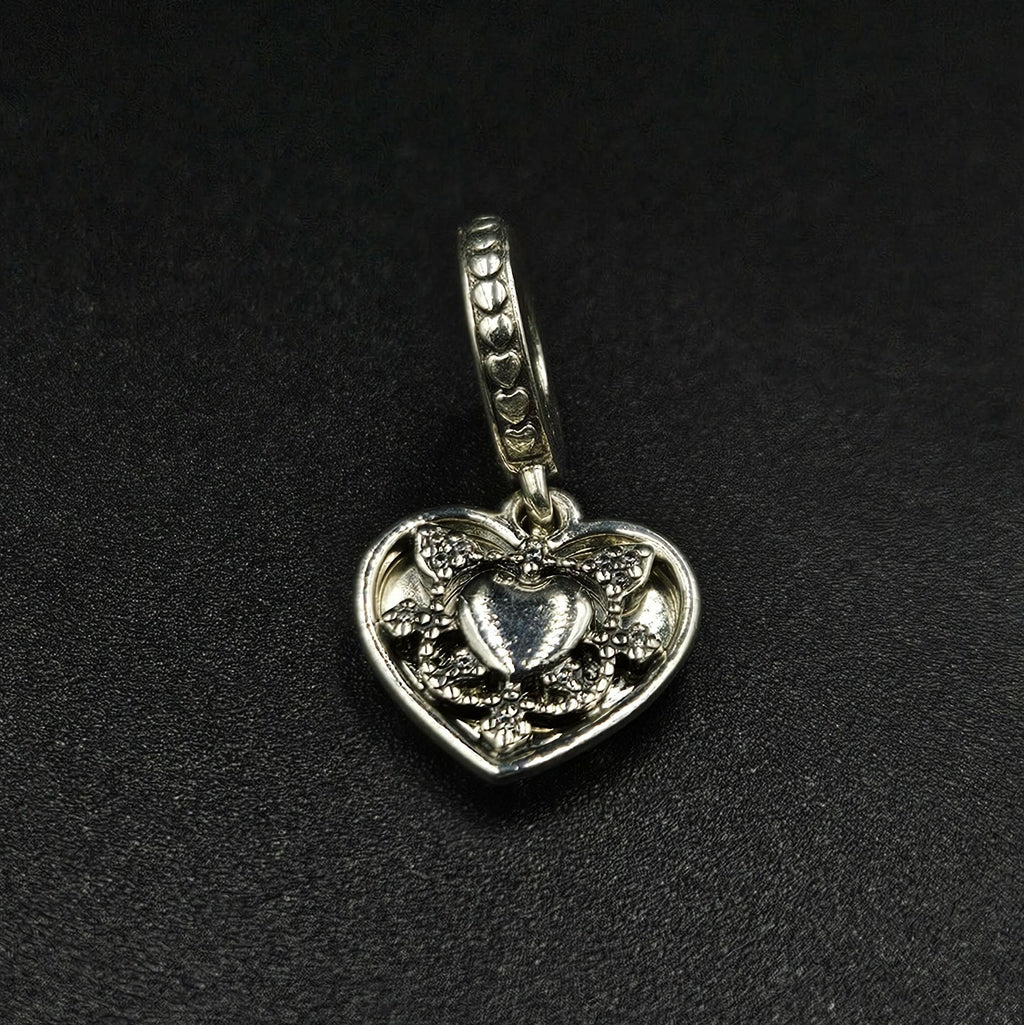 Sterling Silver Cubic Zirconia " My Wife Always " Charm
