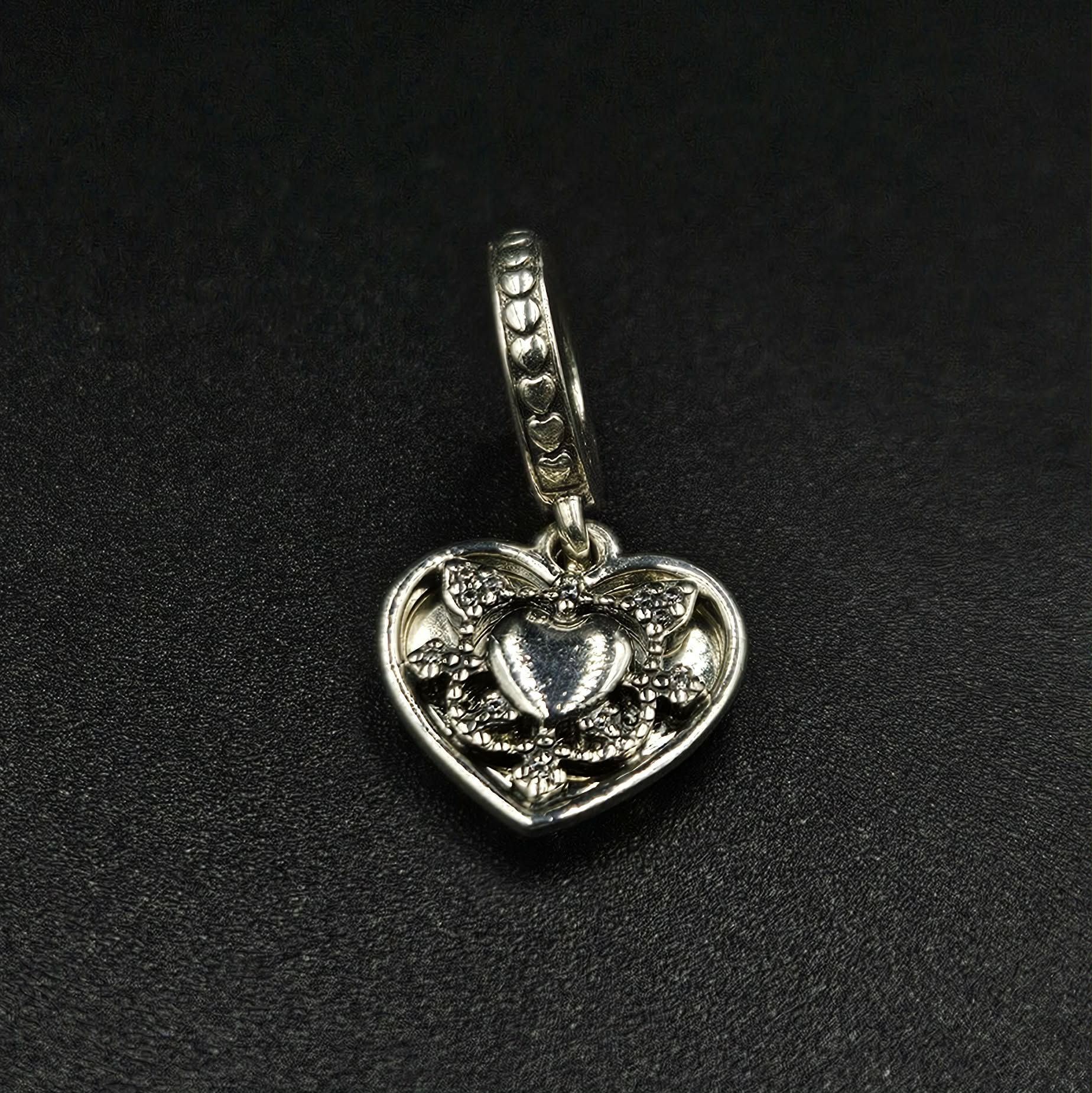 Sterling Silver Cubic Zirconia " My Wife Always " Charm