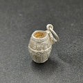 Sterling Silver Wine Barrel Charm