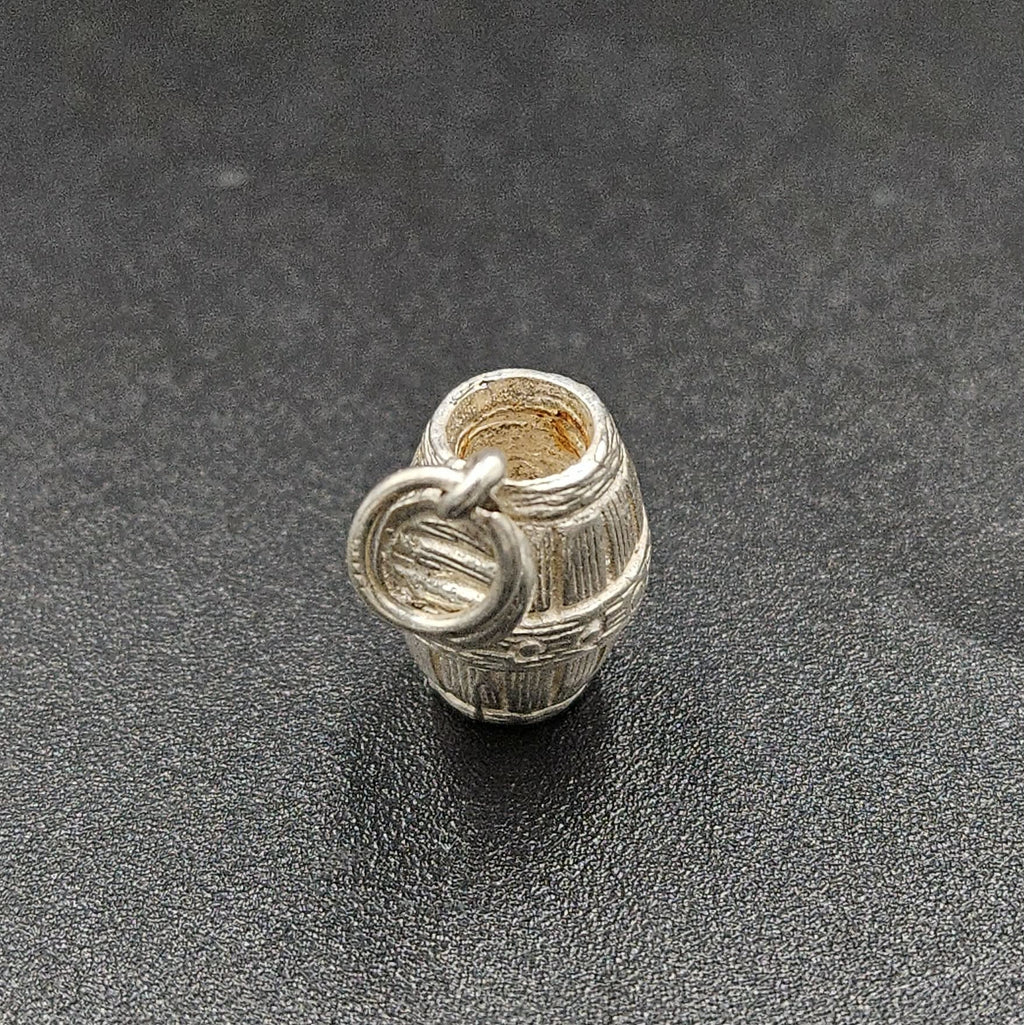 Sterling Silver Wine Barrel Charm
