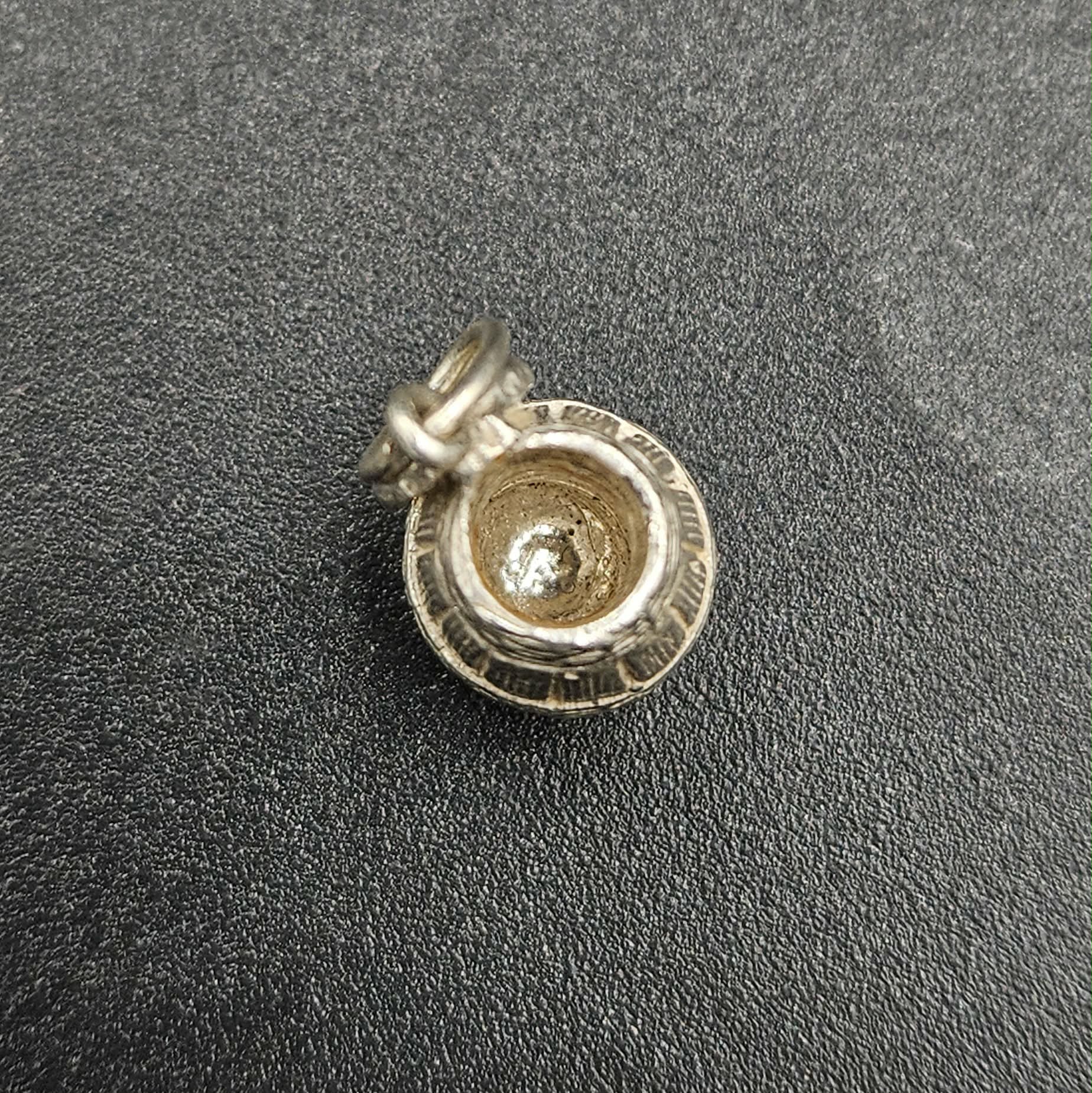 Sterling Silver Wine Barrel Charm