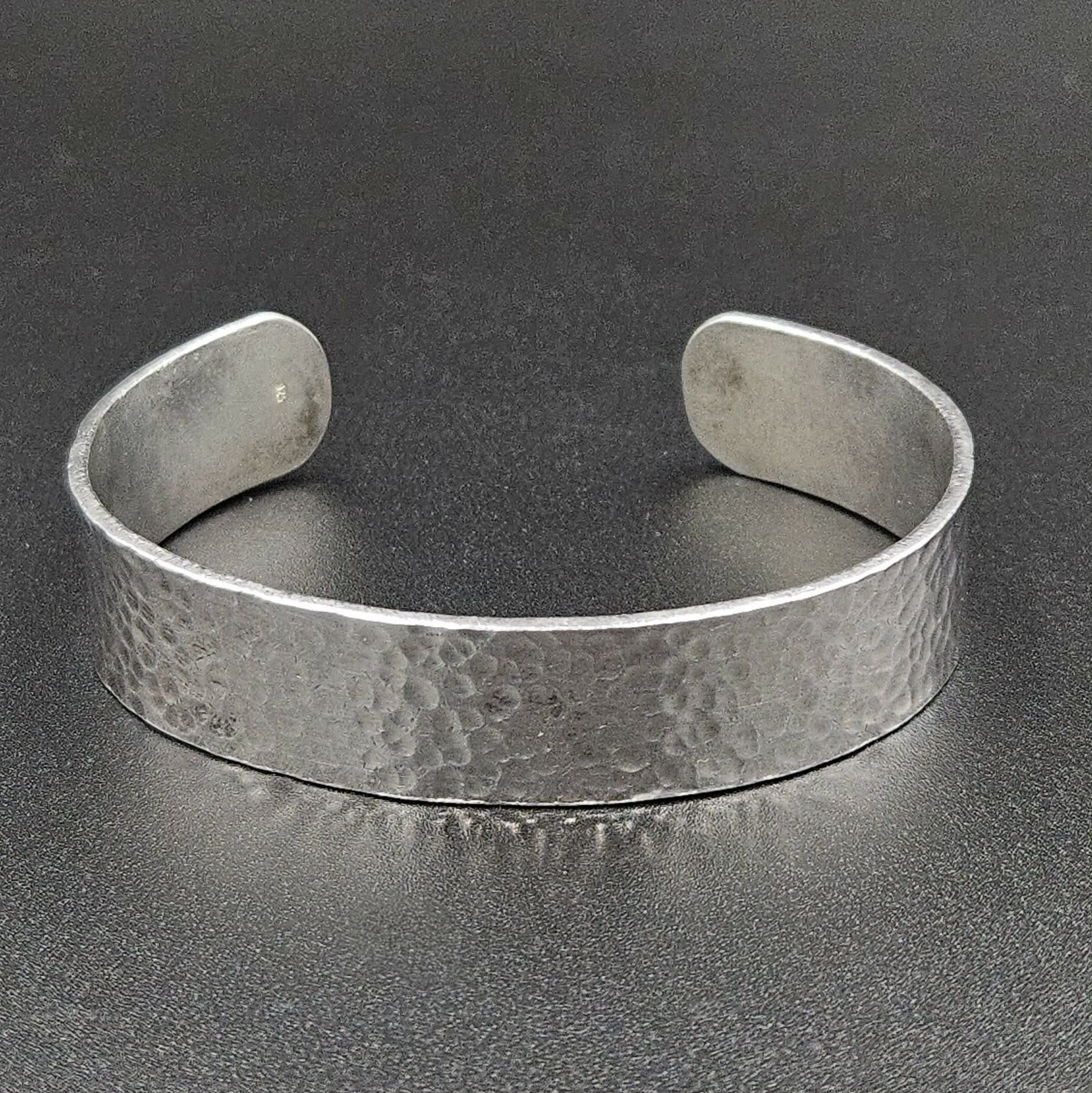 Sterling Silver Ripple Effect Bangle